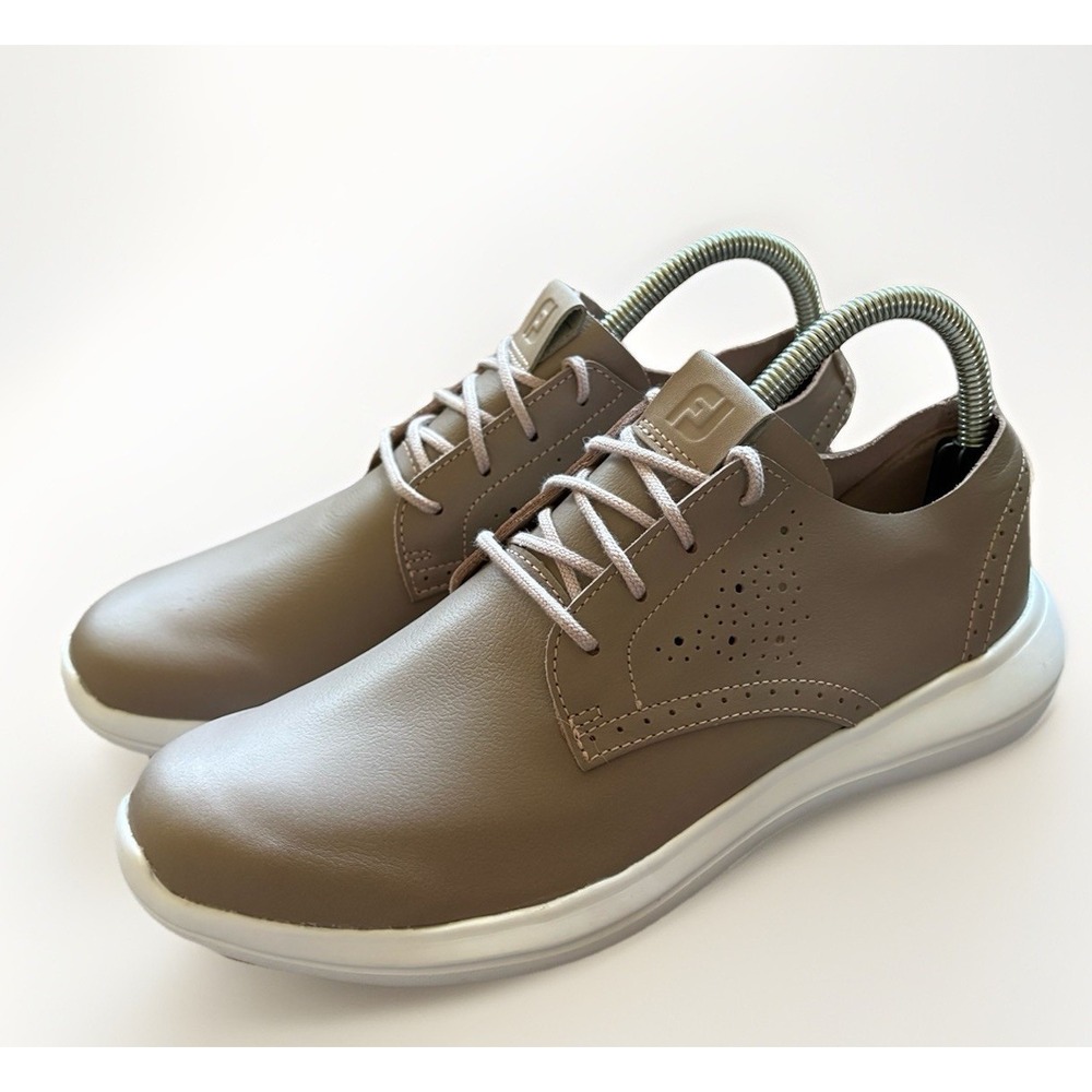 Women's Size 7.5M FootJoy Flex LX Spikeless Golf Shoes Beige Taupe Worn Once‎